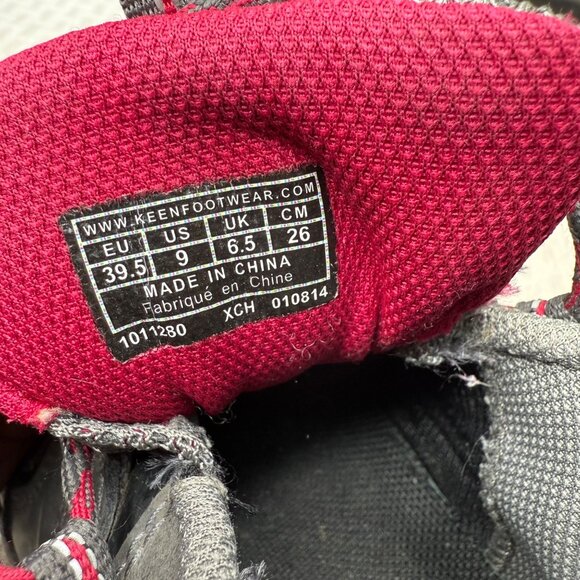 Keen Koven Womens Size 9 Gray & Pink Hiking Shoe - Picture 4 of 6